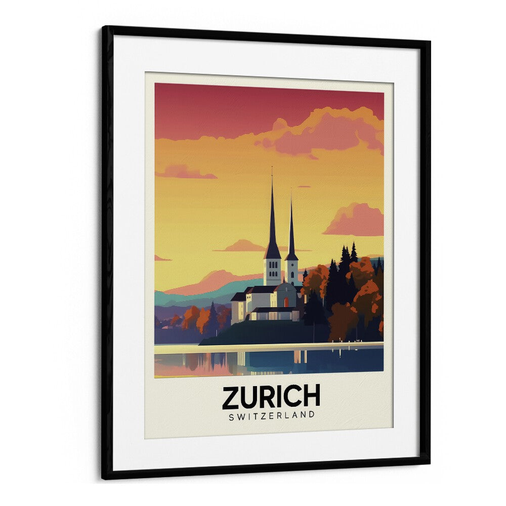 TRAVEL ART painting - ZURICH - SWITZERLAND by Asianmonk