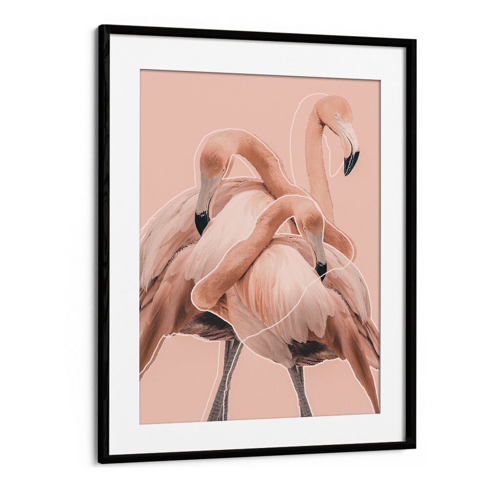 Christian Meermann painting - FLAMINGOS NR. I by Asianmonk