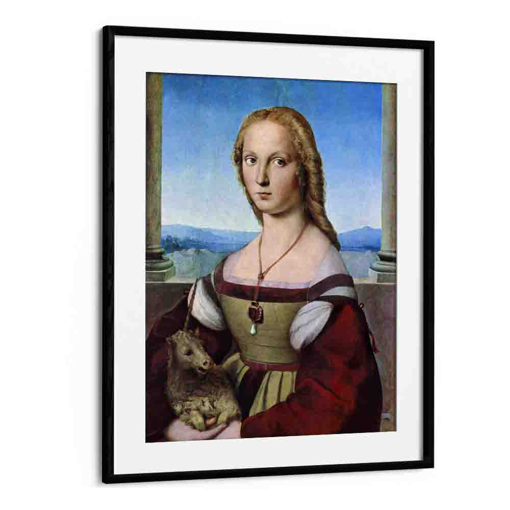 RAPHAEL'S YOUNG WOMAN WITH UNICORN (DAME MIT DEM EINHORN) (1506)