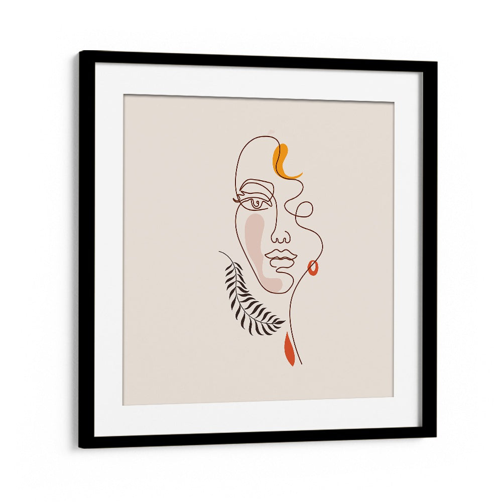 Bar Art painting - LINE GIRLS PORTRAIT BY EMEL TUNABOYLU by Asianmonk