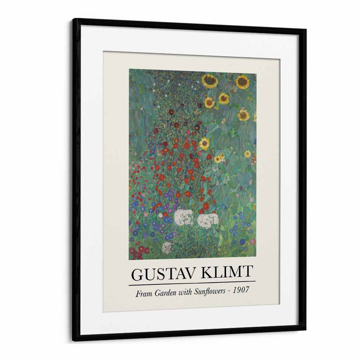 GUSTAV KLIMT'S  "FARM GRADEN WITH SUNFLOWERS - 1907