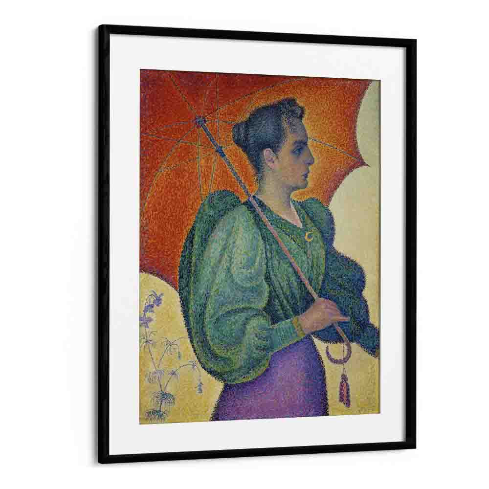 comic painting - FEMME À L'OMBRELLE (1893) by Asianmonk