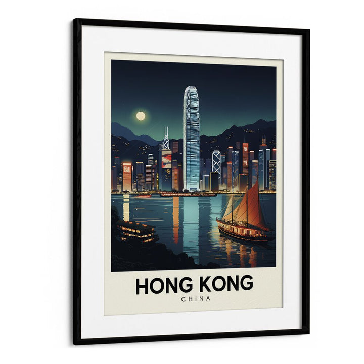 TRAVEL ART painting - HONG KONG HORIZONS: A JOURNEY THROUGH URBAN ELEGANCE by Asianmonk