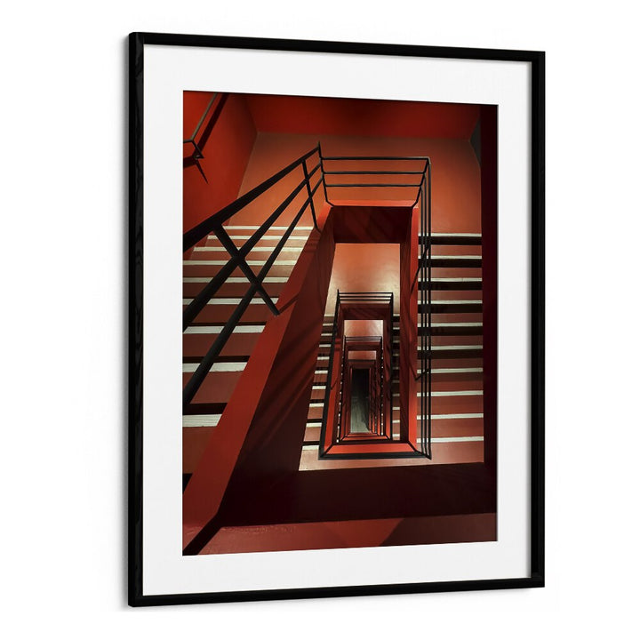 Christian Meermann painting - RED STAIRS by Asianmonk