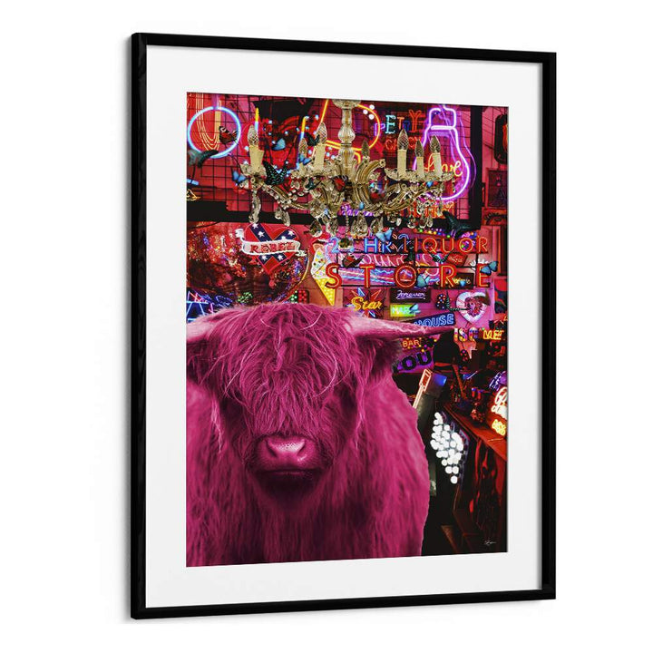 Quotes painting - PINKIE MOO COW WENT TO THE DISCO by Asianmonk