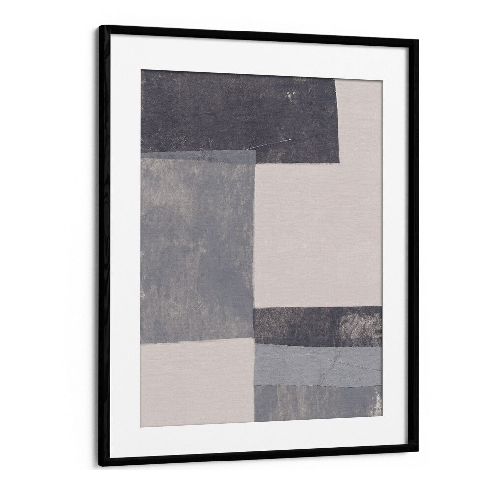 GRAY BLOCKS I BY ALISA GALITSYNA GEOMETRIC ART PRINTS, GEOMETRIC PAINTINGS