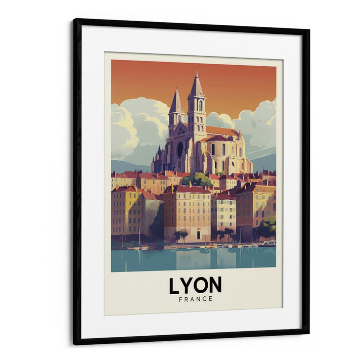 TRAVEL ART painting - LYON - FRANCE by Asianmonk