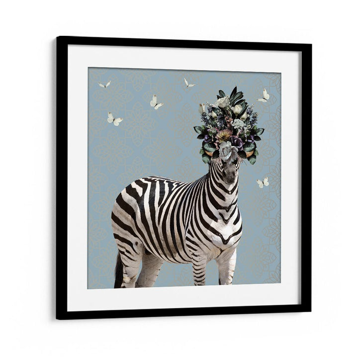 Juliya painting - SPRING FLOWER BONNET ON ZEBRA by Asianmonk