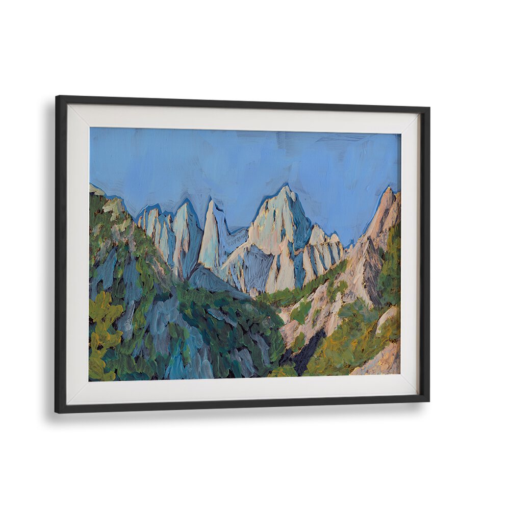 Breathtaking HOLISTER PEAK, LANDSCAPE PAINTINGS showcasing serene mountains and lush valleys for tranquil home decor.