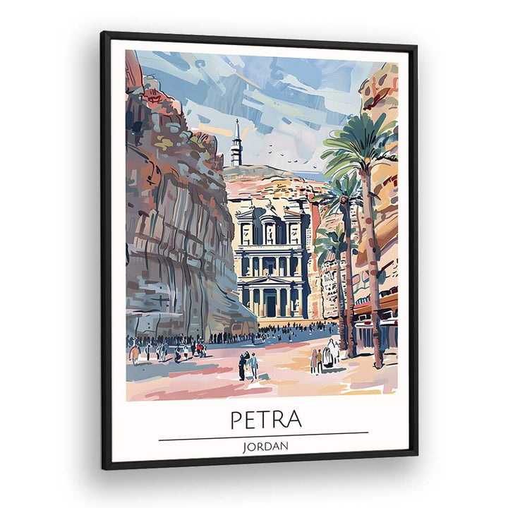 TRAVEL ART painting - PETRA - JORDAN TRAVEL ART by Asianmonk