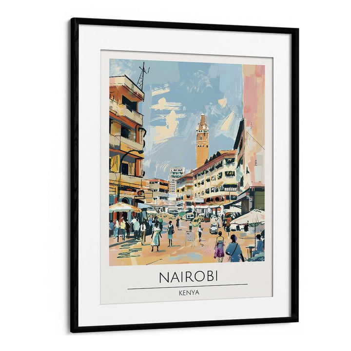 TRAVEL ART painting - NAIROBI - KENYA TRAVEL ART by Asianmonk