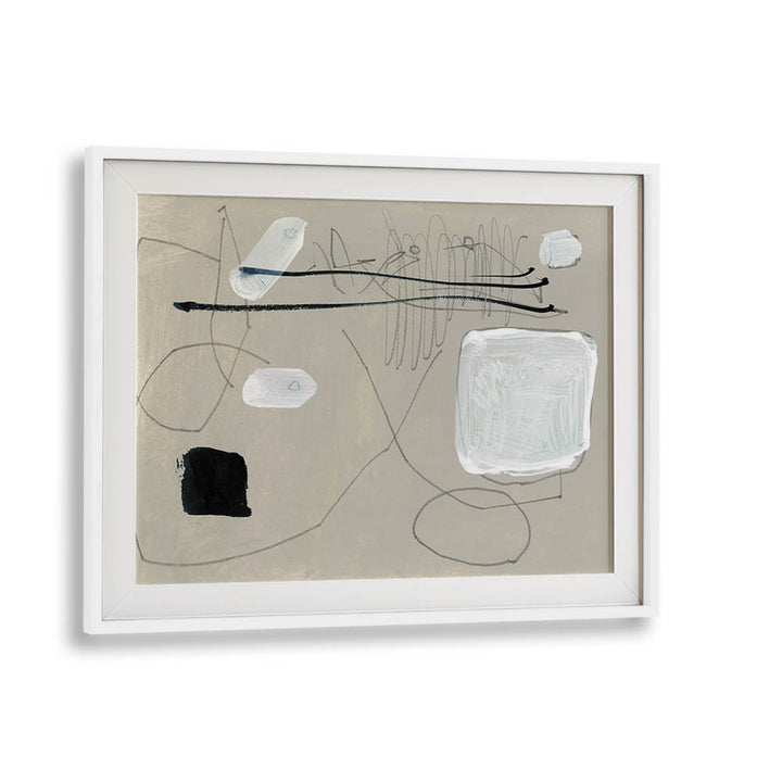 blanco by dan hobday abstract art abstract paintings in White Frame With Mount