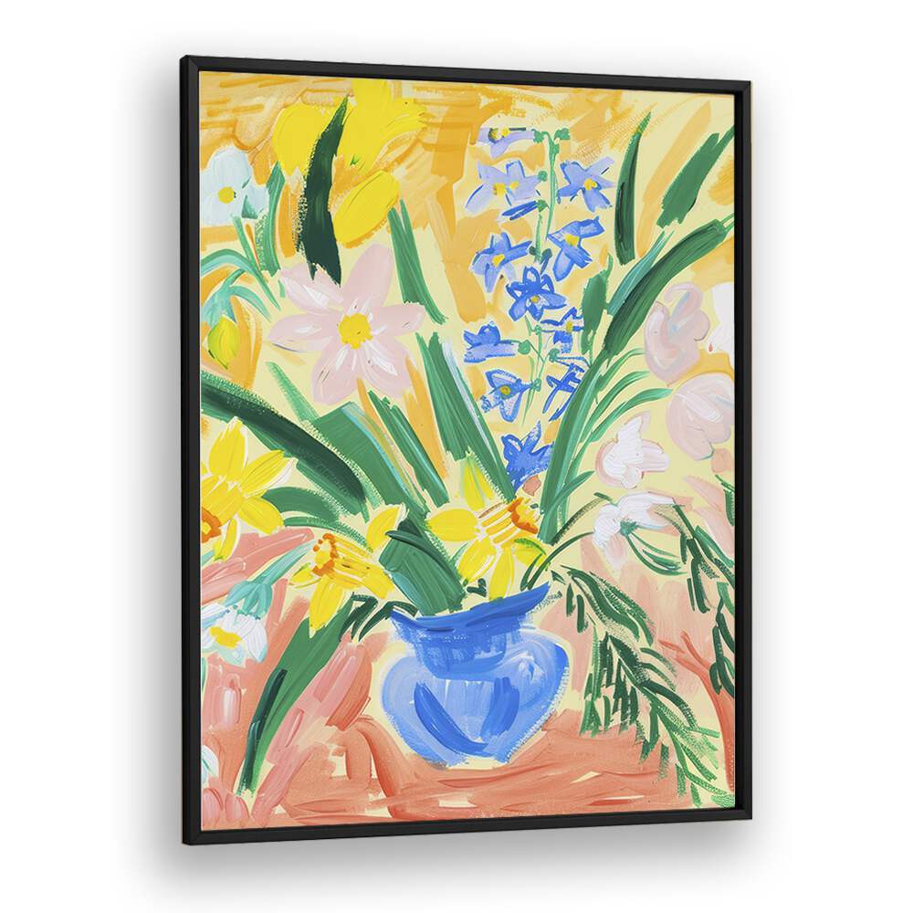 blossoms in clay electric wall art prints in Black Plain Frame	blossoms-in-clay-electric-wall-art-prints-in-Black-Plain-Frame