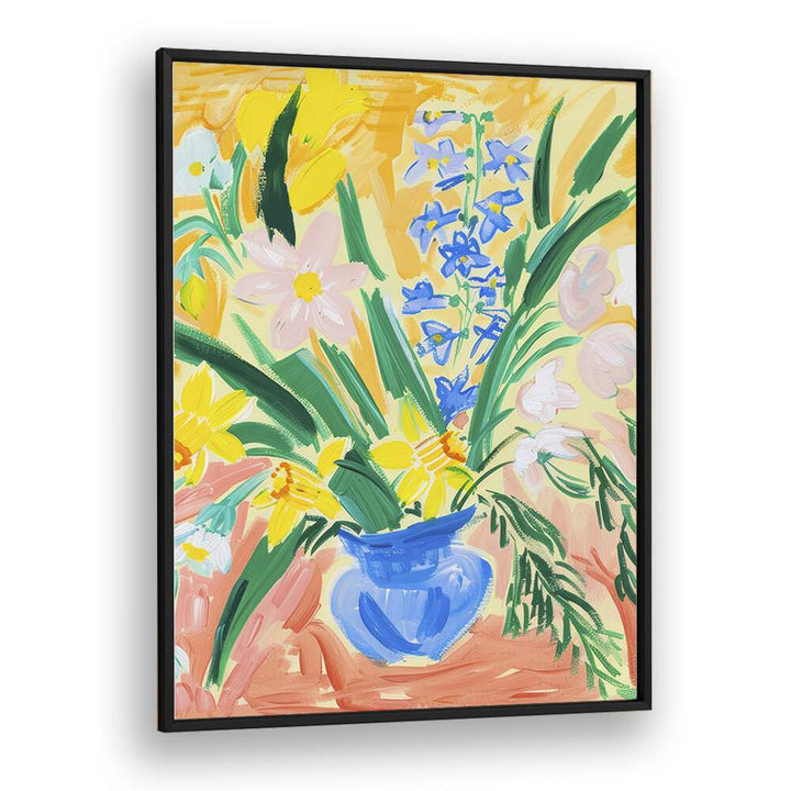 blossoms in clay electric wall art prints in Black Plain Frame	blossoms-in-clay-electric-wall-art-prints-in-Black-Plain-Frame