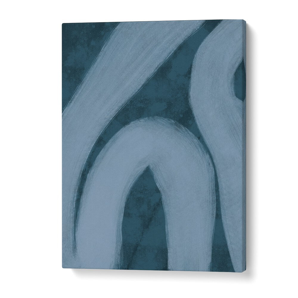 blue lines by yopie studio abstract art paintings in Gallery Wrap