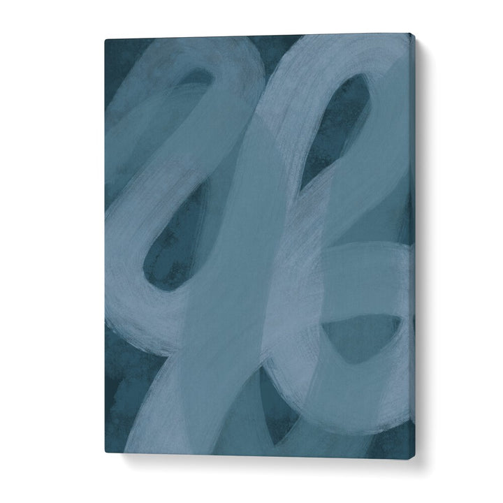 blue lines ii by yopie studio abstract art paintings in Gallery Wrap