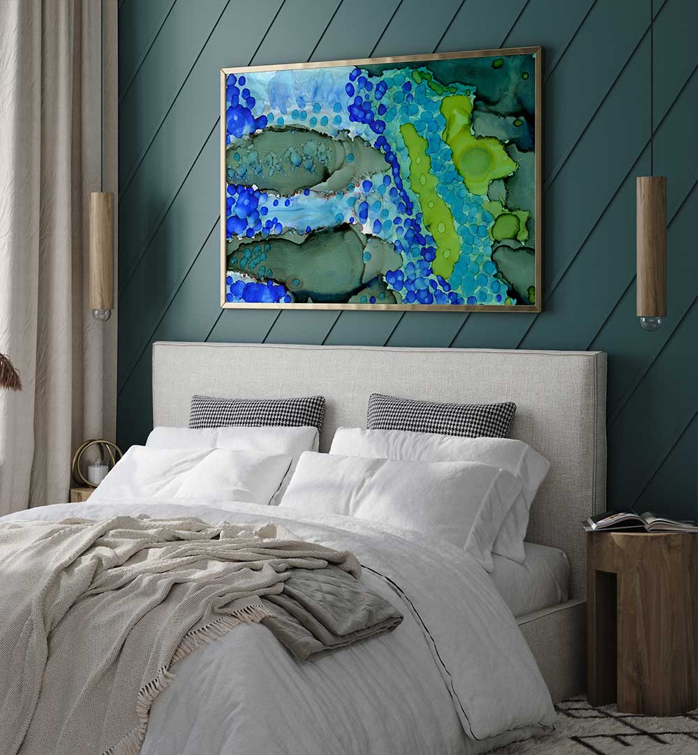 BLUE OCEAN ABSTRACT , ABSTRACT PAINTINGS