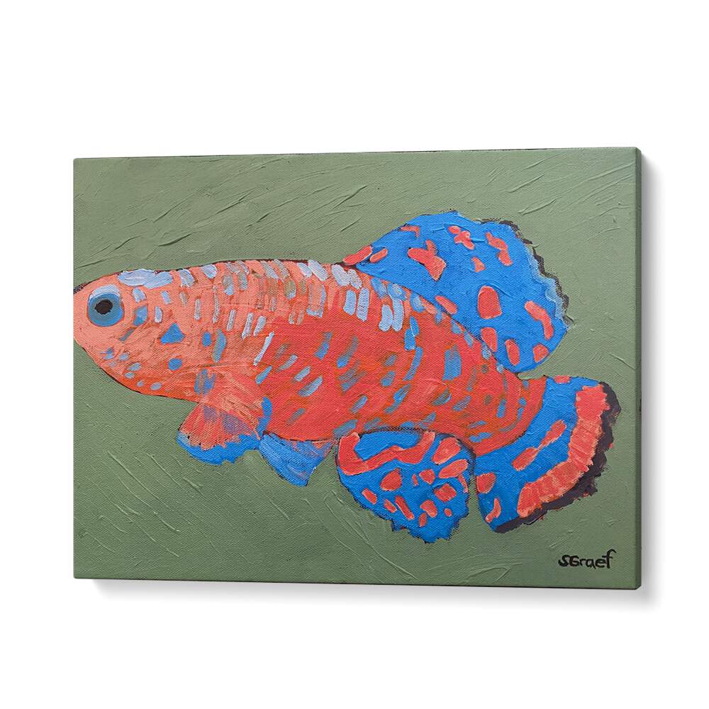 bluefin wildlife paintings in Gallery Wrap