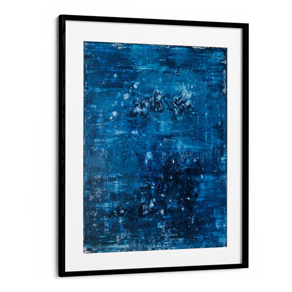 blueprint symphony abstract paintings in Black Frame With Mount