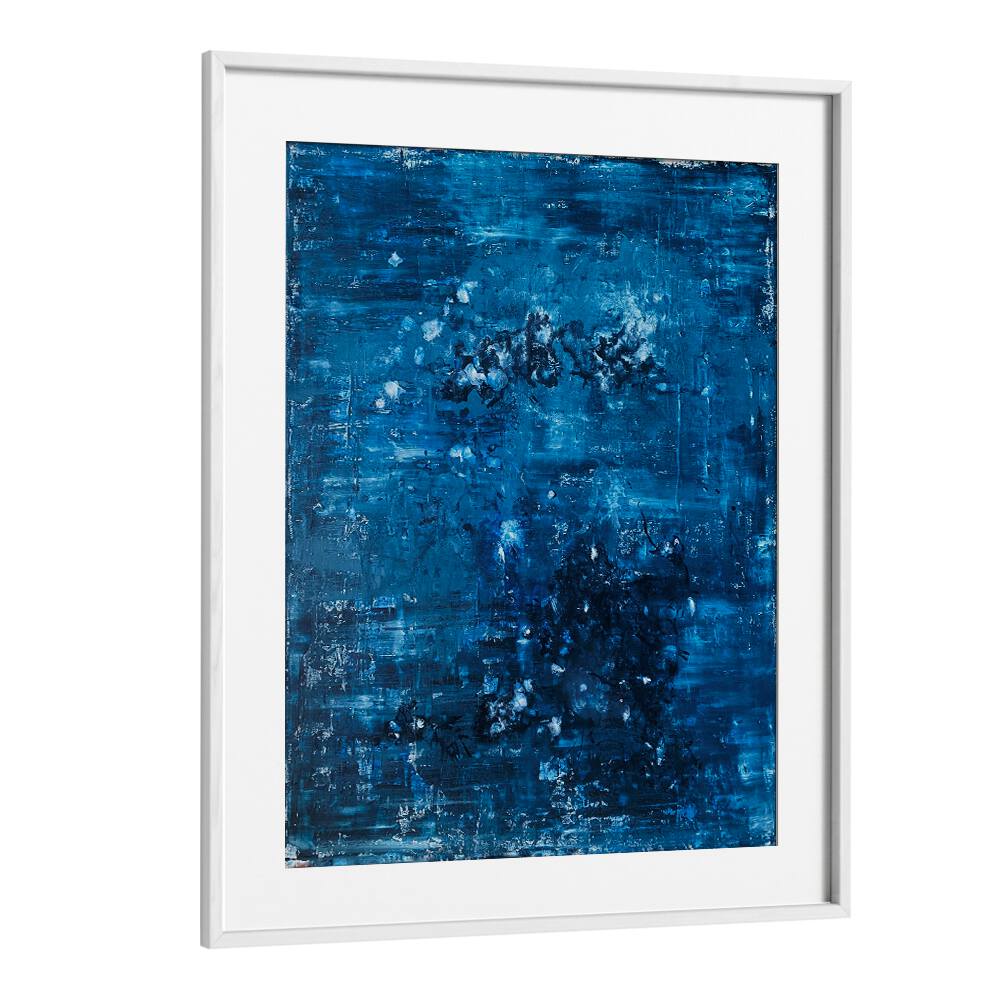 blueprint symphonyabstract paintings in White Frame With Mount