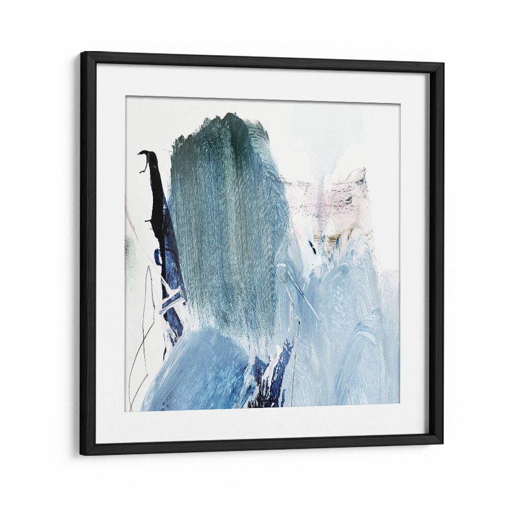 blues by dan hobday abstract art abstract paintings in Black Frame With Mount