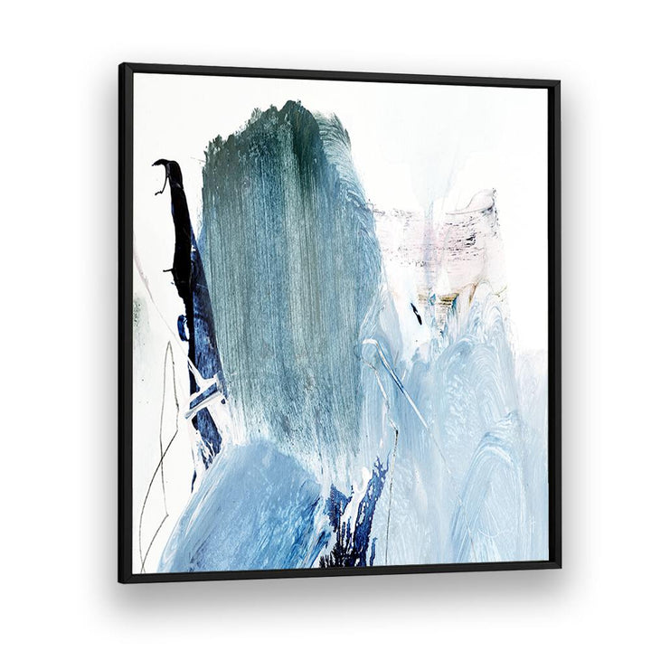 blues by dan hobday abstract art abstract paintings in Black Plain Frame