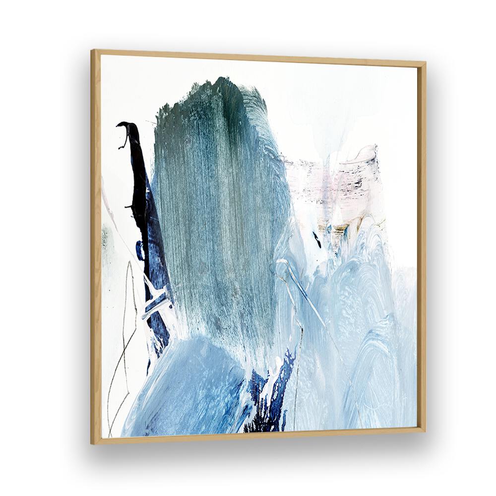 blues by dan hobday abstract art abstract paintings in Oak Wood Plain Frame