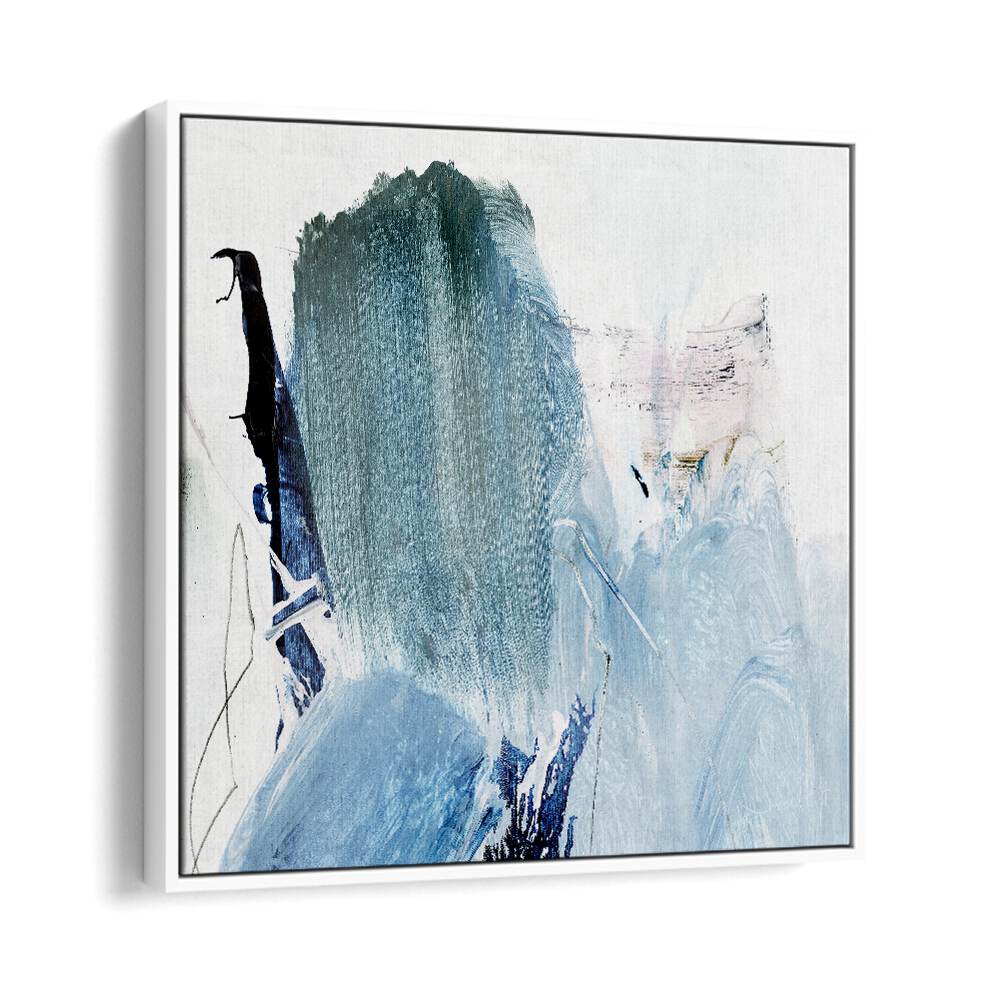 blues by dan hobday abstract art abstract paintings in White Floater Frame