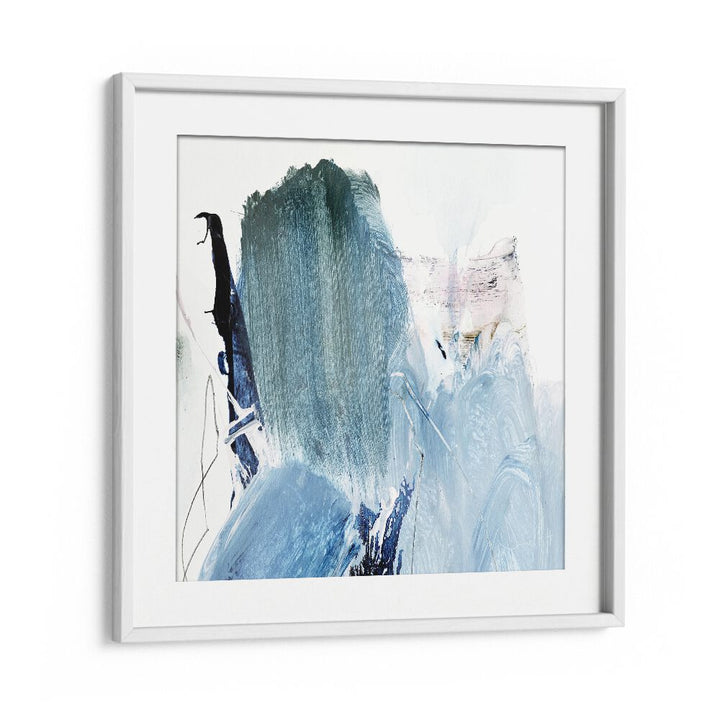 blues by dan hobday abstract art abstract paintings in White Frame With Mount