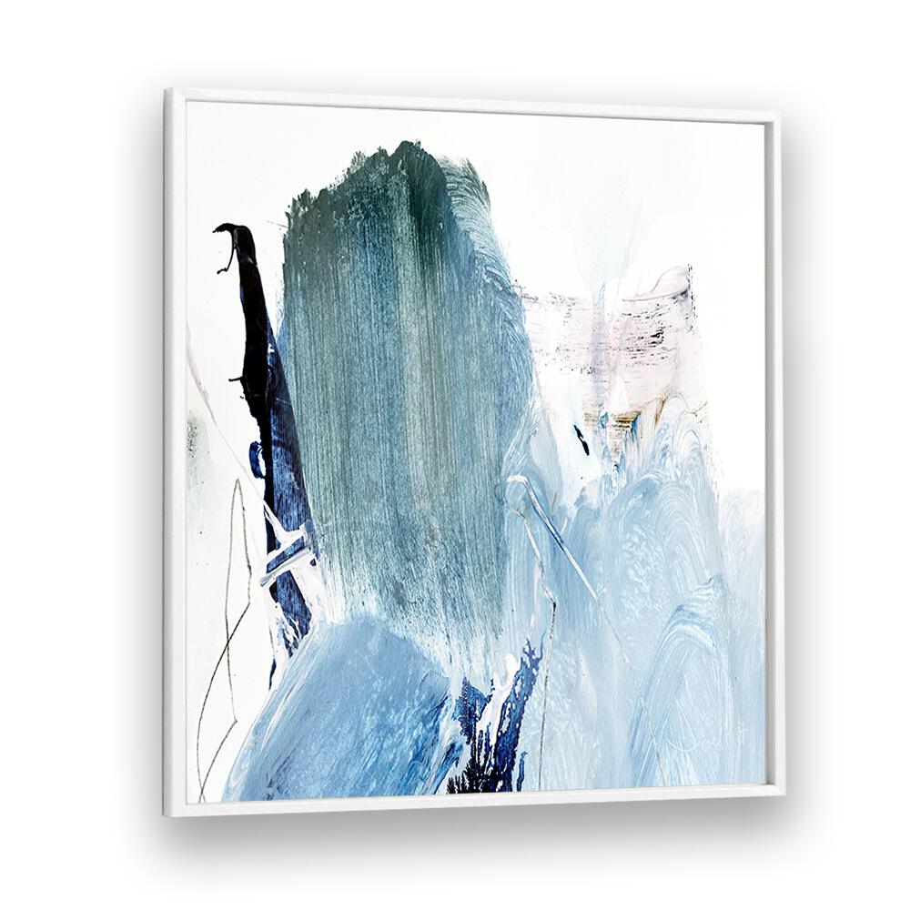 blues by dan hobday abstract art abstract paintings in White Plain Frame