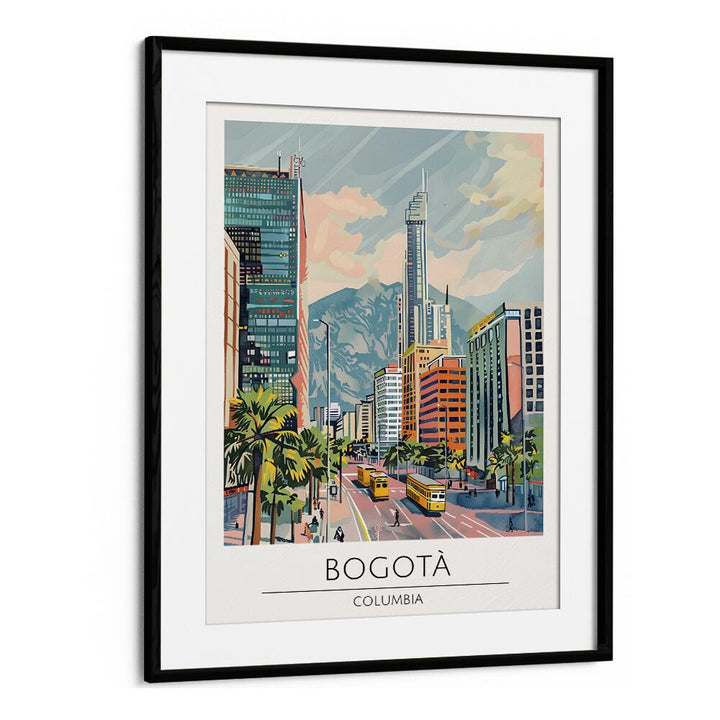 bogota-columbia travel posters in Black Frame With Mount