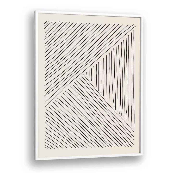 boho line series i by jay stanley geometric paintings in White Plain Frame