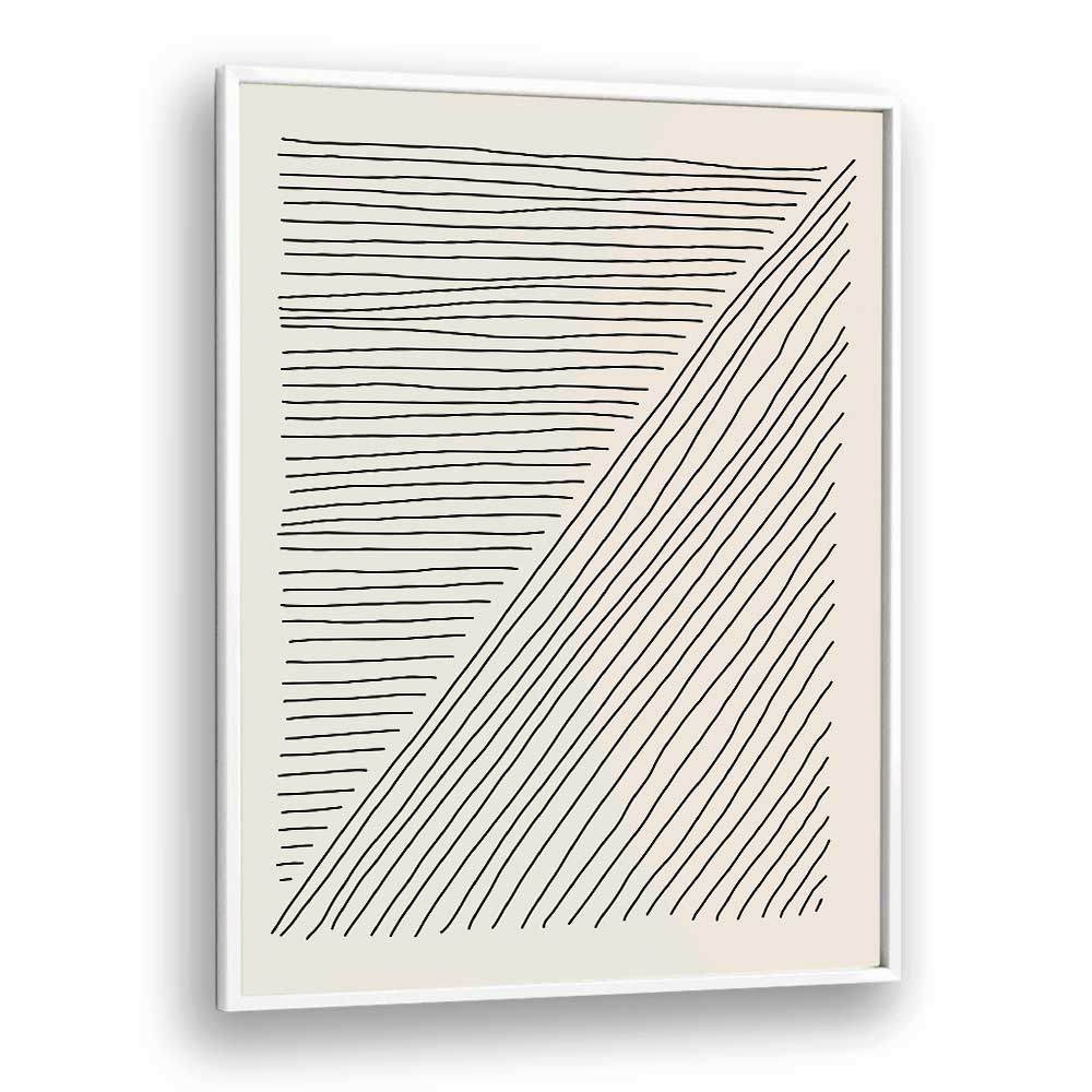 boho line series iii by jay stanley geometric paintings in White Plain Frame