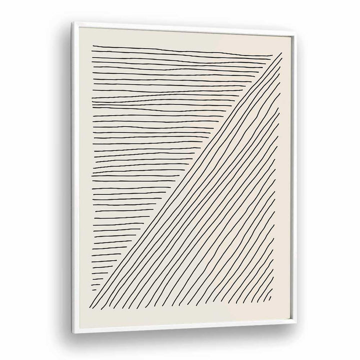 boho line series iii by jay stanley geometric paintings in White Plain Frame