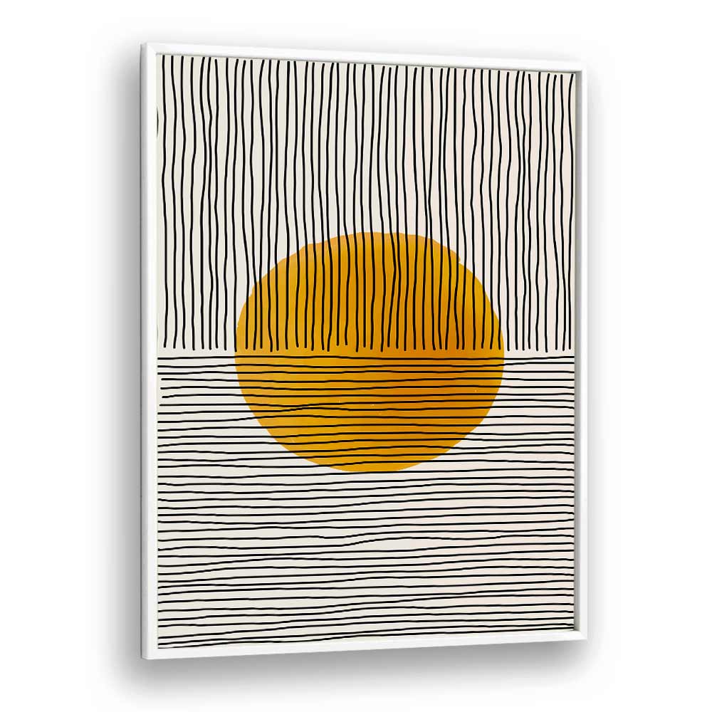 boho suns series iii by jay stanley geometric paintings in White Plain Frame