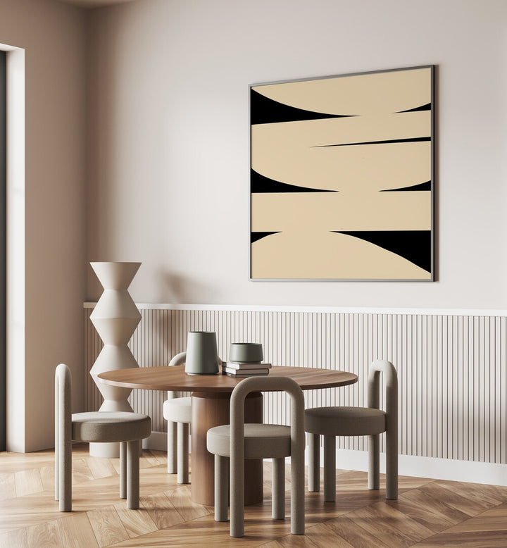 bonafide by yopie studio abstract art paintings Artwork II placed on a wall