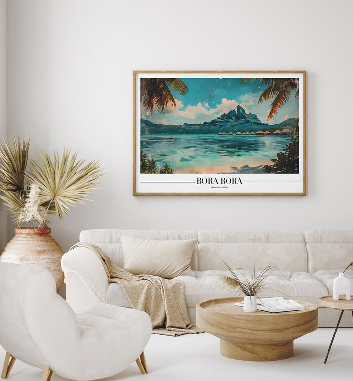 bora bora-french polynesia II travel posters Artwork IV placed on a Wall 