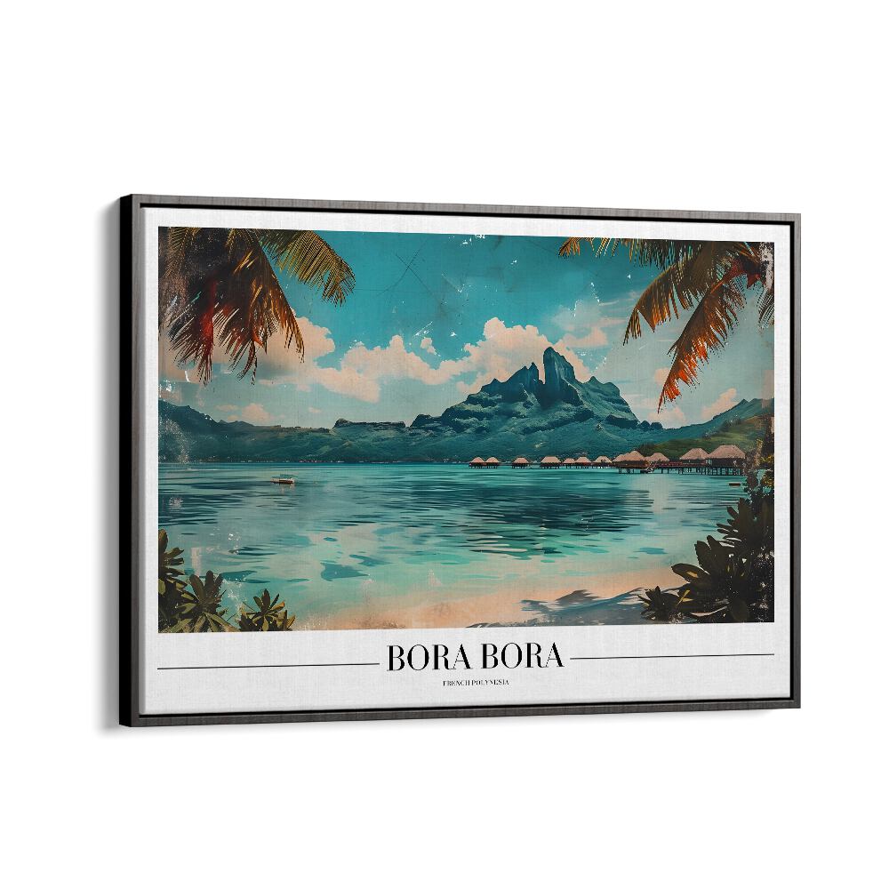 bora bora-french polynesia II travel posters in Black Floater Frame