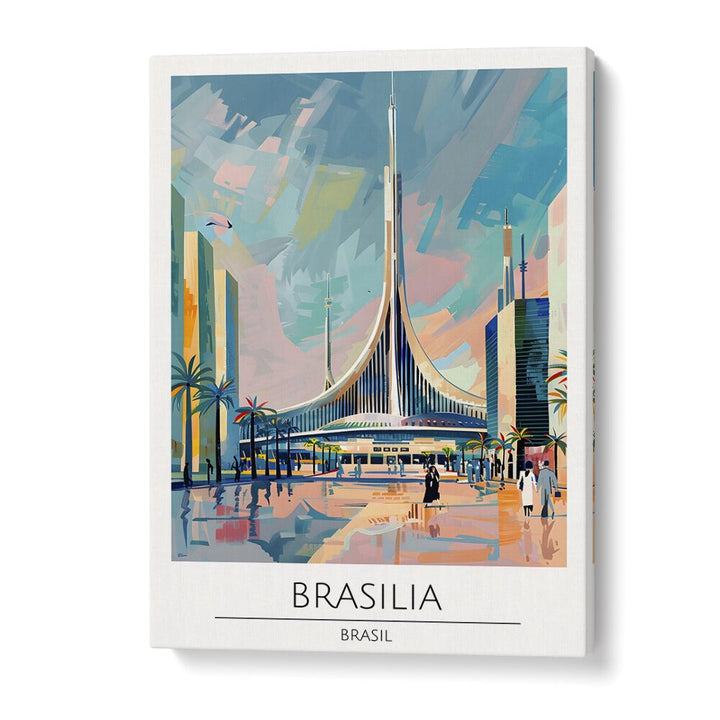 brasilia-brasil travel posters in Gallery WrapAsianmonk