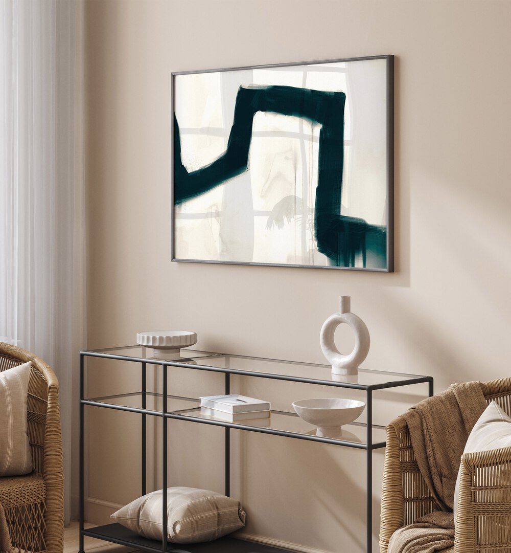 bridge by dan hobday abstract art abstract paintings Artwork II placed on a wall