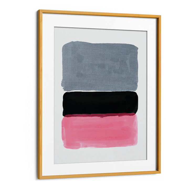 bright abstract design iii by jay stanley abstract paintings in Oak Wood Frame With Mount