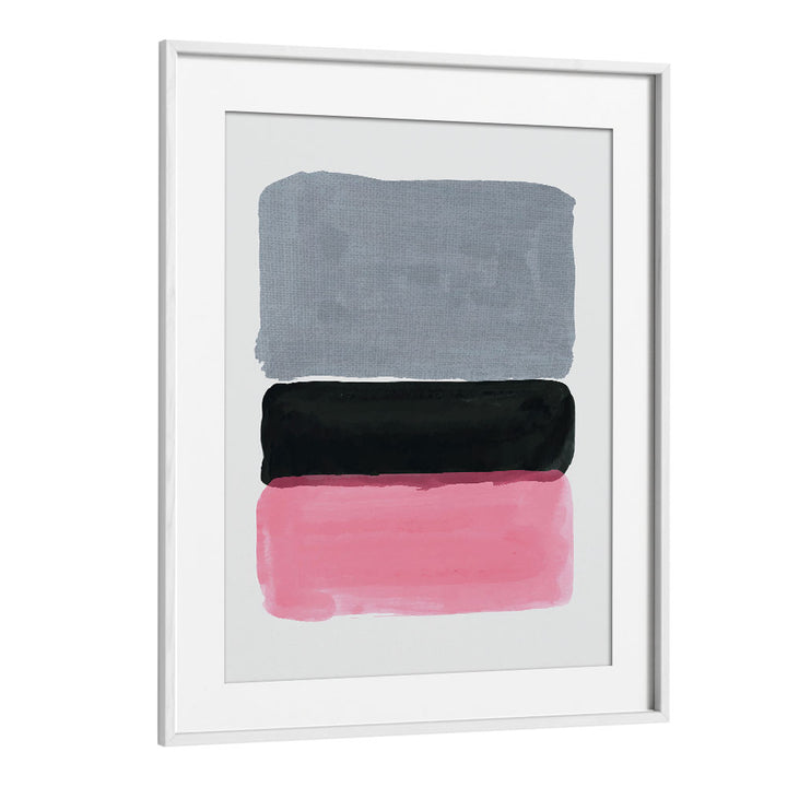 bright abstract design iii by jay stanley abstract paintings in White Frame With Mount