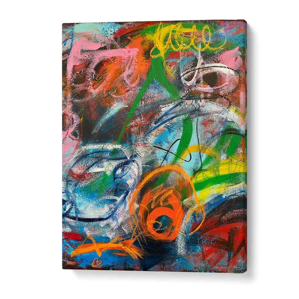 bronx wall ii abstract paintings in Gallery Wrap