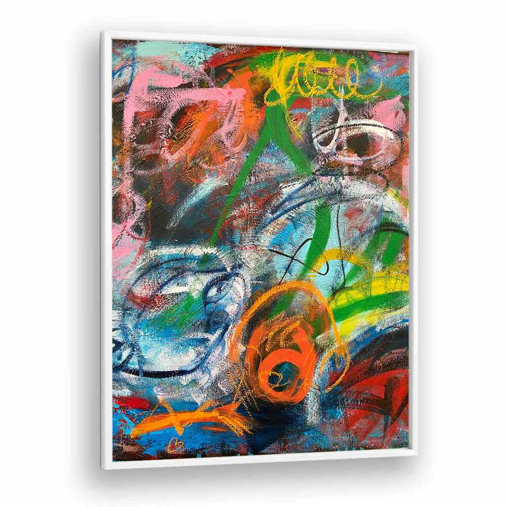 bronx wall ii abstract paintings in White Plain Frame