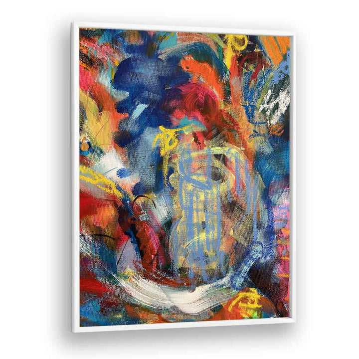 bronx wall iii abstract paintings in White Plain Frame