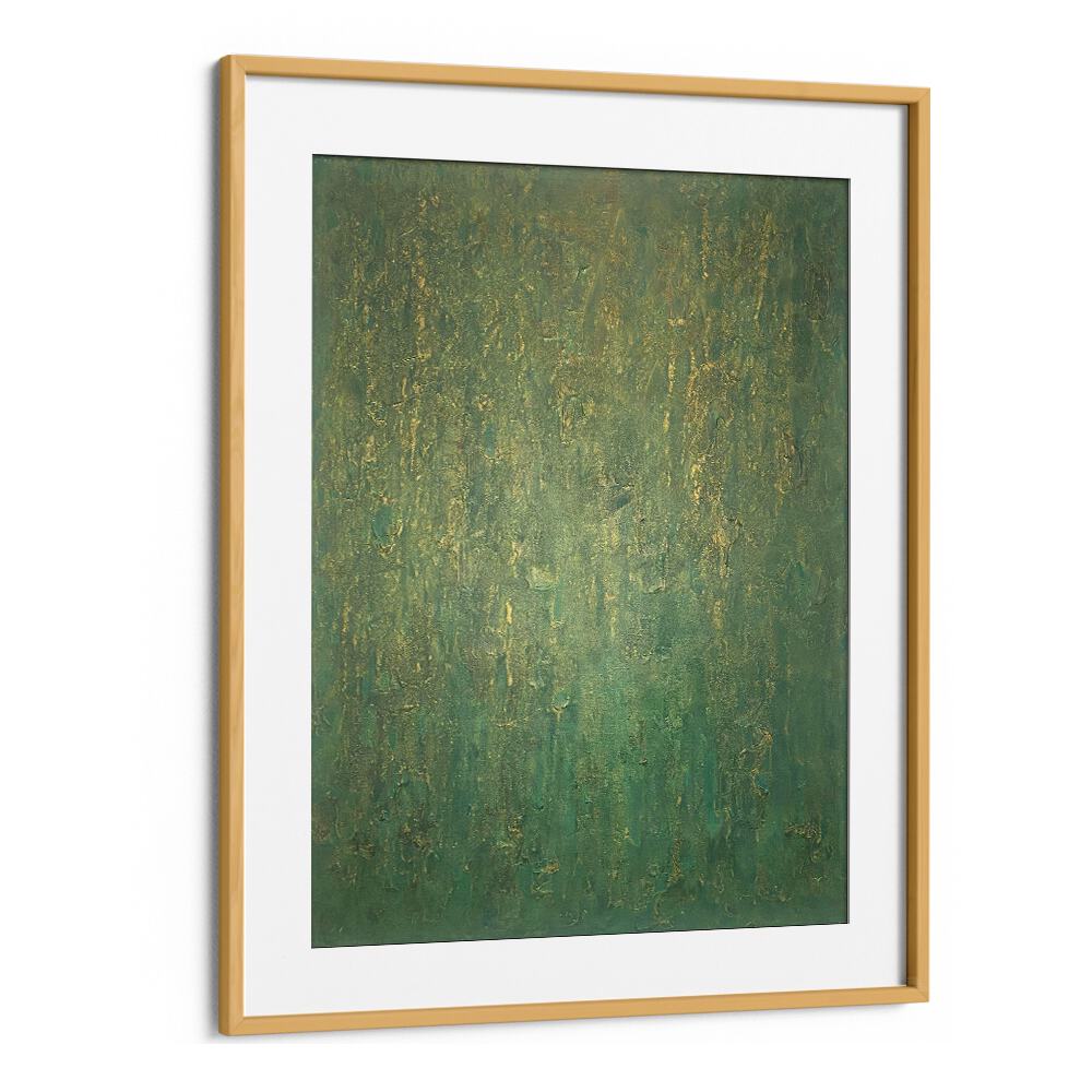 bronze age abstract paintings in Oak Wood Frame With Mount