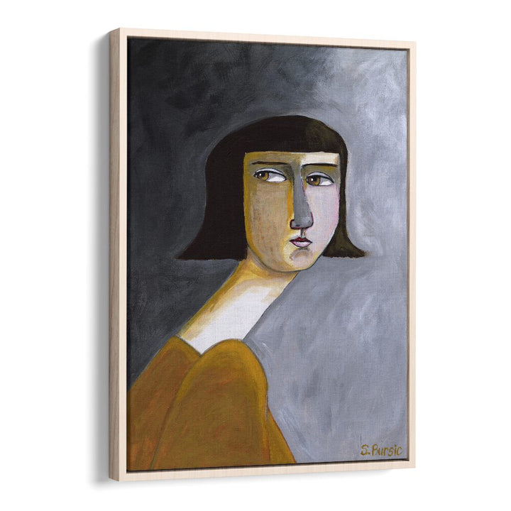 BROWNS EYES, PORTRAITS by Sharyn Bursic captures vibrant beauty in a captivating illustration on premium canvas.