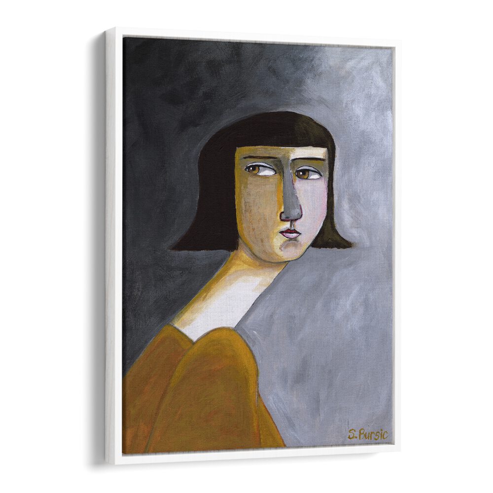 Discover the captivating BROWNS EYES, PORTRAITS artwork by Sharyn Bursic, enhancing your space with vibrant colors.