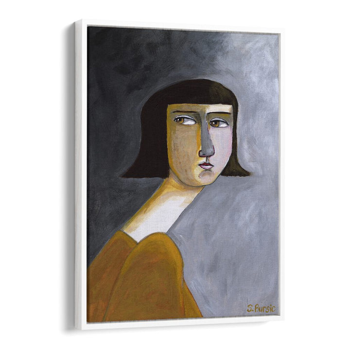 Discover the captivating BROWNS EYES, PORTRAITS artwork by Sharyn Bursic, enhancing your space with vibrant colors.