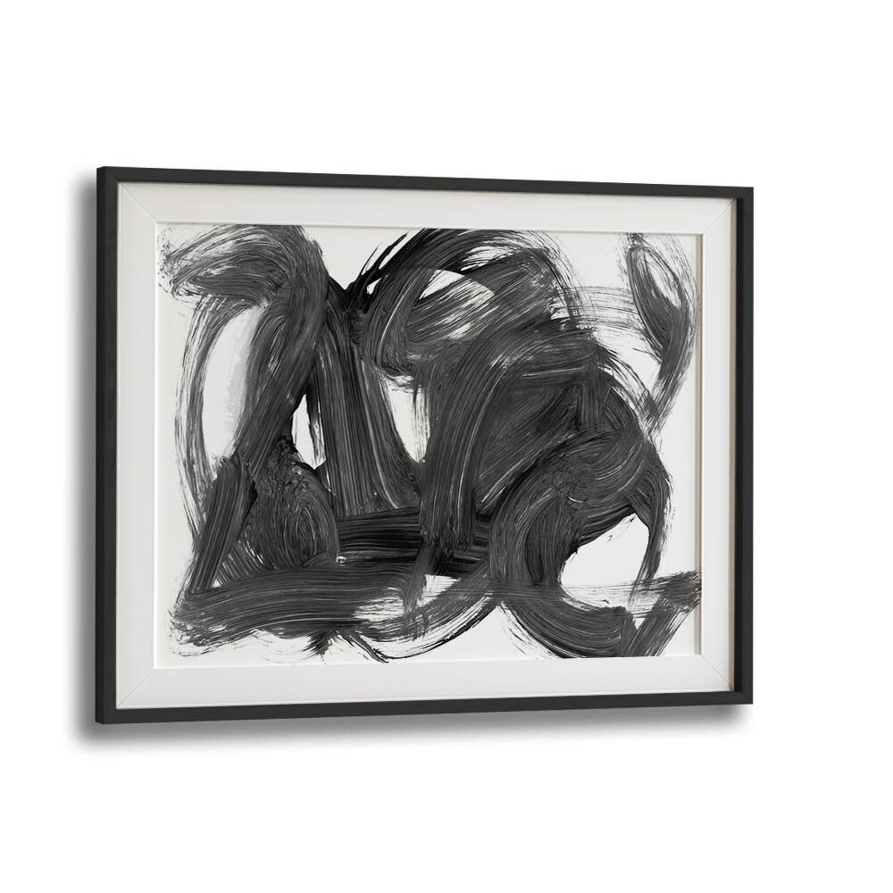 brush by dan hobday abstract art abstract paintings in Black Frame With Mount